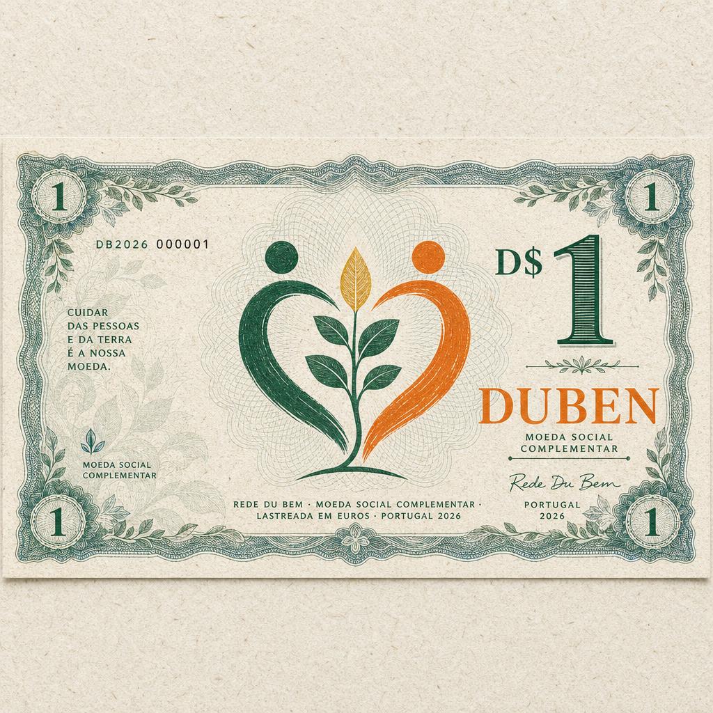 Cédula de Dubens em papel reciclável